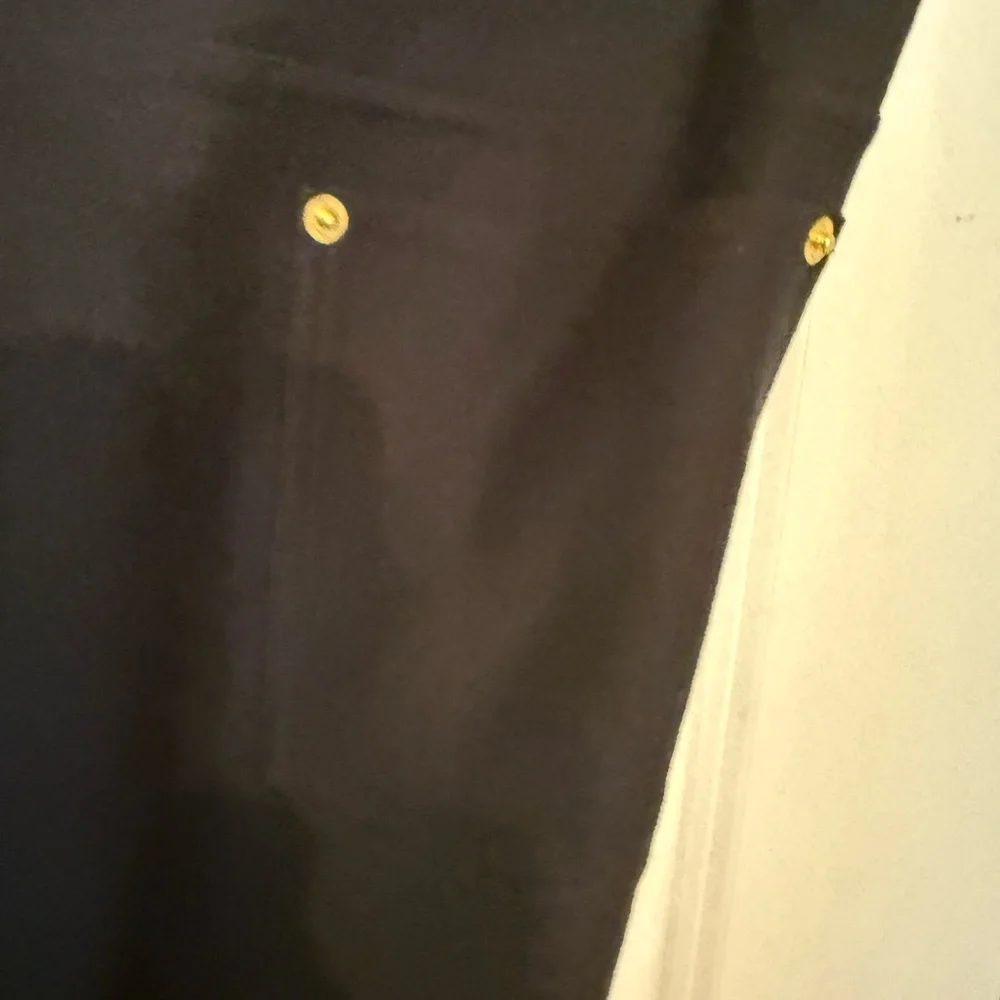 Michael Kors Black Leggings with Gold Accents - Picture 6 of 8